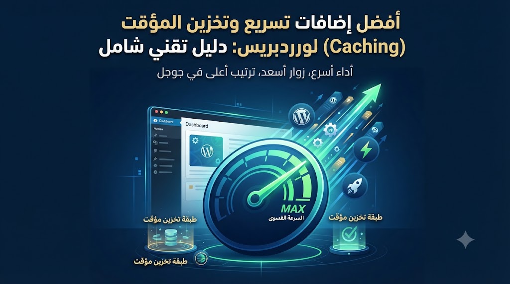 أفضل إضافات تسريع وتخزين المؤقت (Caching) لووردبريس: دليل تقني شامل