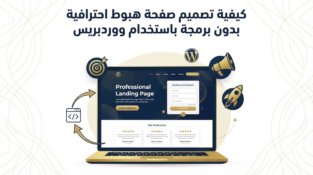 كيفية تصميم صفحة هبوط احترافية بدون برمجة باستخدام ووردبريس