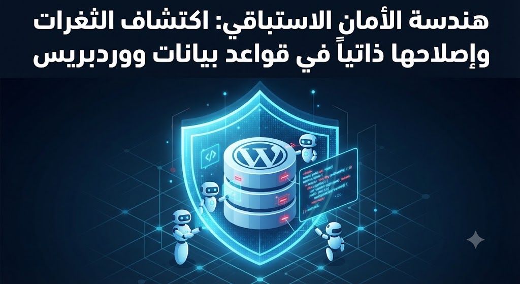 هندسة الأمان الاستباقي: اكتشاف الثغرات وإصلاحها ذاتياً في قواعد بيانات ووردبريس