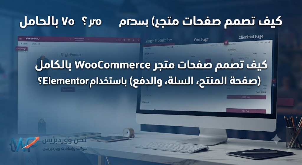 كيف تصمم صفحات متجر WooCommerce بالكامل (صفحة المنتج، السلة، والدفع) باستخدام Elementor؟